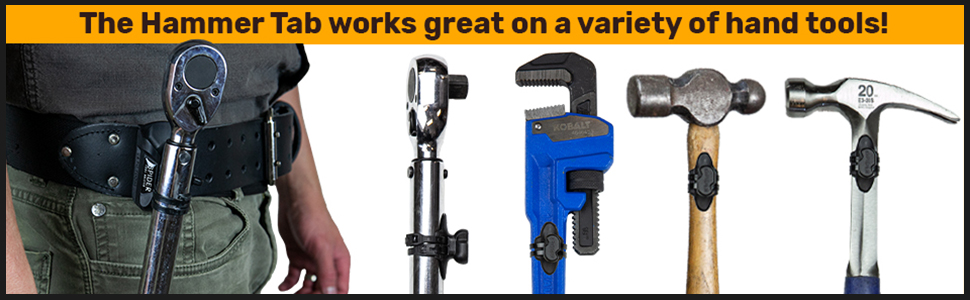 Spider Hammer Tabs + Tool Holster is faster and less cumbersome than the traditional hammer loop.