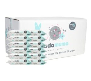 Dada Muma Pure Water Wipes Pack of 60 (x 12)