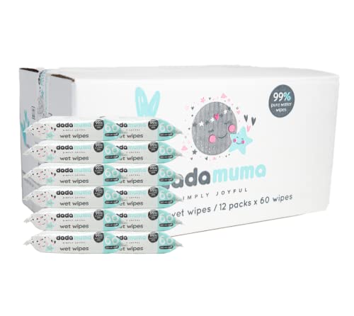 Dada Muma Pure Water Wipes Pack of 60 (x 12)