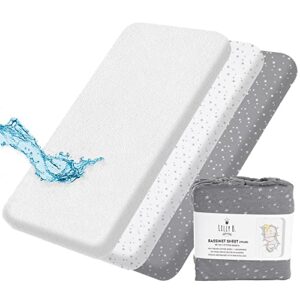 Organic Cotton GOTS Fitted Sheets 2+1 Waterproof Protector pad Compatible Next2me