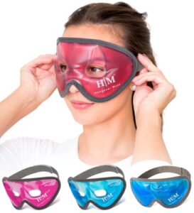 Gel Eye Mask - Hangover Mask - Cooling Eye Mask for Hot Cold Therapy - Our Reusable Gel Mask Soothes Puffy Eyes & Dark Circles - Our Cold Eye Mask Also Relives Headaches