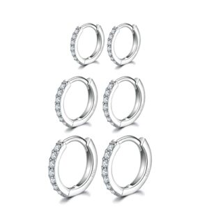 Silver Hoops Earrings for Women