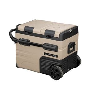 Alpicool TAW45 45L Car Fridge Freezer Portable Compressor Car Refrigerator 12/24V Electric Cooler for Camping