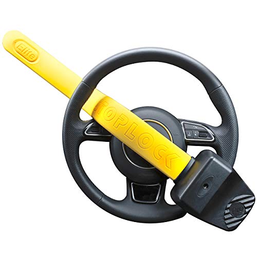Stoplock Pro Elite Car Steering Wheel Lock HG 150-00 - Safe Secure Heavy Duty Anti-Theft Bar - Universal Fit - Includes 2 Keys and Carry Bag