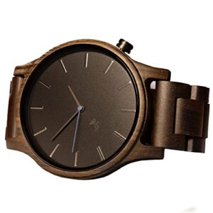 Opis UR-M1 Wooden Wrist Watches for Men/Gents Wood Watches/Wood Watch for Gentlemen (Black Sandalwood