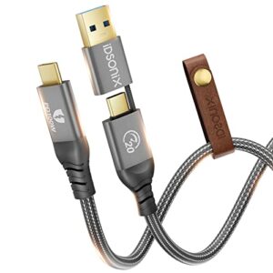 4K60HZ USB C Cable 0.5m - iDsonix 20Gbps USB C to USB C Cable