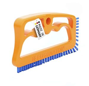 Fuginator tile joint brush orange/blue â€“ innovative grout brush for cleaning joints in bathroom
