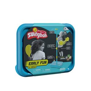 Early Fun All Surface Swingball | For ages 3+ Introduction to Swingball | Foam Ball and little hands bats | Tangle Free Top Spinner | All Surface Base