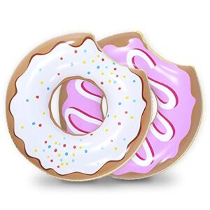 Amazon Brand - Umi Inflatable Donut for Party 94cm (Strawberry and Chocolate)