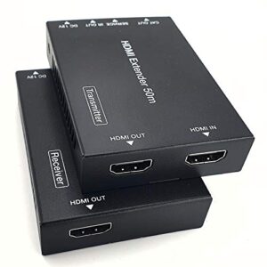 FOURKAY 4K@60 HDMI over Cat 5e/6/7 Extender for Sky Q UHD. HDR Support. Loop Out Splitter Function. Infra Red pass through. Power over Cable (PoC). HDMI2.0. HDCP 2.2