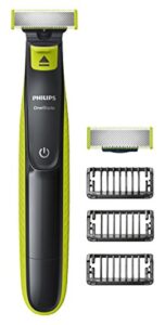 Philips OneBlade Hybrid Stubble Trimmer & Shaver with 3 x Lengths & 1 Extra Blade Amazon Exclusive (UK 2-Pin Bathroom Plug) - QP2520/30