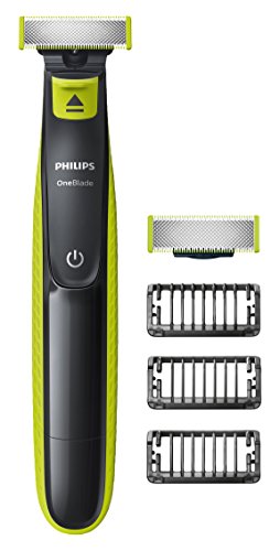 Philips OneBlade Hybrid Stubble Trimmer & Shaver with 3 x Lengths & 1 Extra Blade Amazon Exclusive (UK 2-Pin Bathroom Plug) - QP2520/30