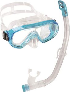 Cressi Kids Ondina & Minidry Snorkeling Combo Set - Blue