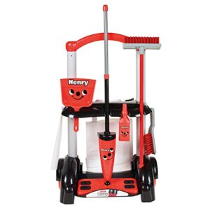 Casdon Henry Cleaning Trolley | Henry-Inspired Toy Cleaning Trolley For Children Aged 3+ | Wheels Around From Room To Room!