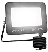 Lepro Security Lights Outdoor Motion Sensor, 50W PIR Sensor Security Light, 4200 Lumens Super Bri...