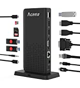 65cm long cable Aceele USB 3.0 to Ethernet Adapter, with USB C to USB 3.0 Adapter, USB 3.0 Hub, U...