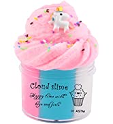 4 Pack Butter Slime kit,Soft and Non Sticky With Lollipops, Ice Cream, Lemon Slices, Slime Charm ...