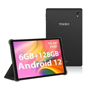 TOSCiDO Tablet 10.36 Inch Android 12 Octa Core 2Ghz