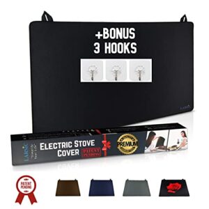 Larsic Foldable Hob Cover Protector for Induction Ceramic Electric Glass Hob Cover Protecting Cooker Top from Scratches Dirt Anti Slip