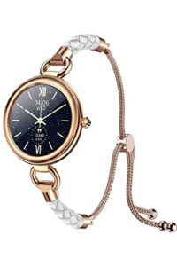 Ladies Smart Watch for Women Full Touchscreen Smartwatch Waterproof Activity Fitness Tracker Calorie Step Counter