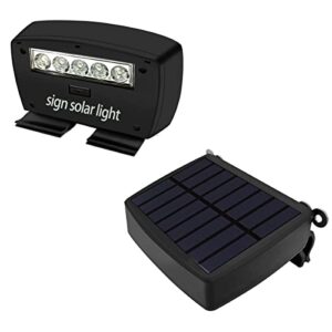 Solar Power Deck LED Light Clip-On Yard Security Sign Spotlight (Large Capacity Battery