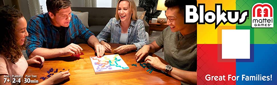 Mattel Games Blokus Family Game, Strategy Game
