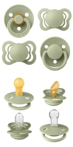 Bibs try-it kit, pacifier, silicone and natural rubber, danish design