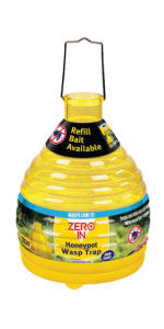 zero in, honeypot, wasp trap, bait, refill, wasps, trap, poison-free, outside, garden, park, hang