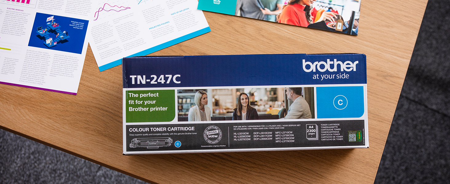Genuine Brother TN-247C cyan toner cartridge - Product overview