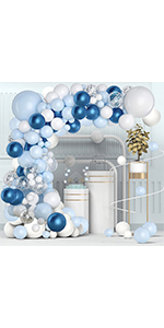 Blue Balloons Garland Arch Kit