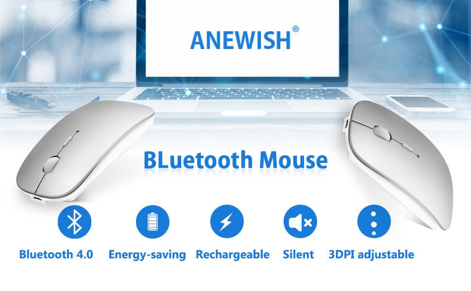 Bluetooth mosue purple