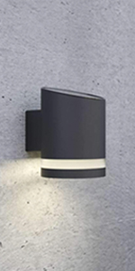 Truro Anthracite Outdoor Solar Powered Wall Light