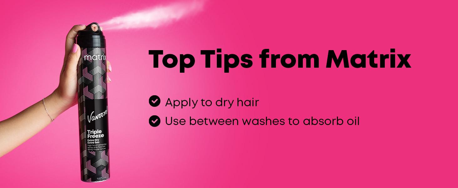 Matrix Vavoom Triple Freeze Extra Dry High Hold Hairspray