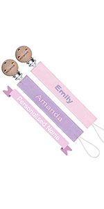 personalised dummy clip girls