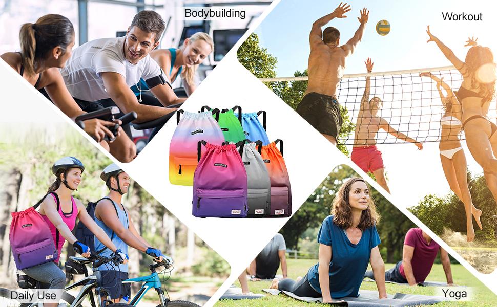 drawstring backpack waterproof