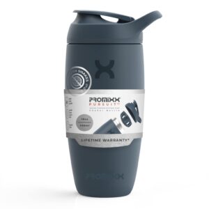 Promixx Pursuit Shaker Bottle Insulated Stainless Steel Water Bottle and Blender Cup
