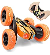 Remote Control Cars 4WD RC Stunt Car 360°Double Side Flips 2.4Ghz High Speed Off Road Kids Car To...