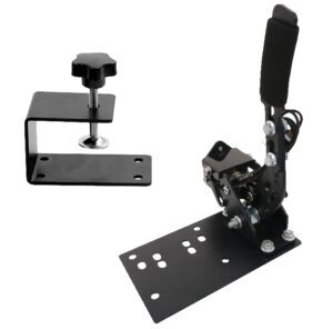 Anman 14 Bit USB Sim Racing Games Handbrake With Multi-hole Adapter Plate&Clamp for PC Racing Games Thrustmaster Peripherals/Dirt Rally Logitech G920/G923