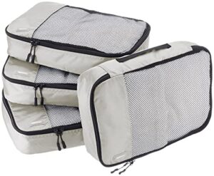Amazon Basics Packing Cubes - Medium (4-Piece Set)