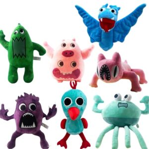 NILUTO 7Pcs Garten of Banban 2 Plush Set Garten of Banban 3 Jumbo Josh Plushies Garten of Ban ban Plush Doll for Fans and Friends Stuffed Animal Plush Doll Gifts