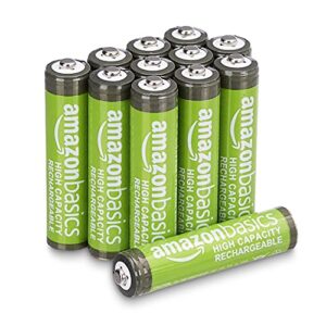 Amazon Basics AAA High-Capacity Rechargeable Batteries 850mAh (12-Pack) Pre-charged