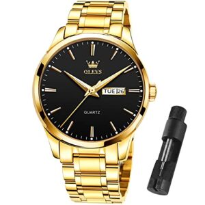 OLEVS Luxury Gold Watches for Men