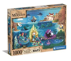 Clementoni 39664 Disney Maps Little Mermaid 1000 Pieces