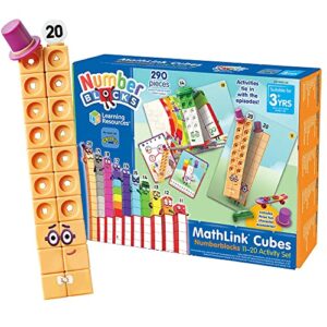 Learning Resources MathLink Cubes Numberblocks 11-20 Activity Set