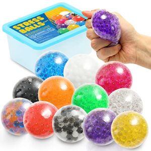 ZaxiDeel 12 Pack Sensory Stress Ball - Alleviate Tension