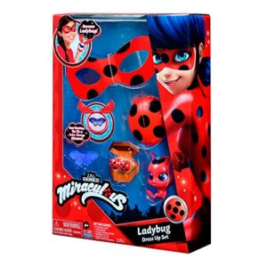 Miraculous: Tales Of Ladybug And Cat Noir Ladybug Role Play Set | Miraculous Ladybug Costume Kids Fancy Dress Set With Mask And Accessories | Miraculous Ladybug Superhero Costumes For Girls And Boys