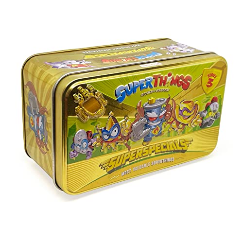 SUPERTHINGS RIVALS OF KABOOM Gold Tin – It contains figures from Series 3