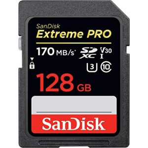 SanDisk Extreme PRO 128GB SDXC Memory Card up to 170MB/s