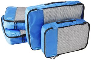 Amazon Basics Packing Cubes - 2 Medium and 2 Large (4-Piece Set)