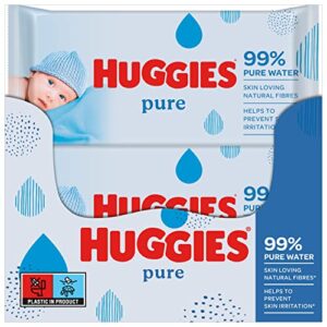 Huggies Pure Baby Wipes - Pack of 10 (10 x 56 Packs